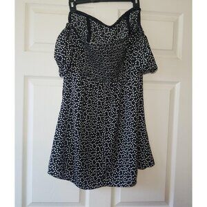Polka dot Express shirt blouse size 12